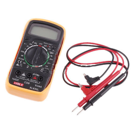 デジタルLCD回路計（電圧計、電流計、抵抗計OHM  ）