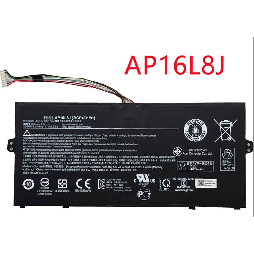 AP16L8Jバッテリー交換