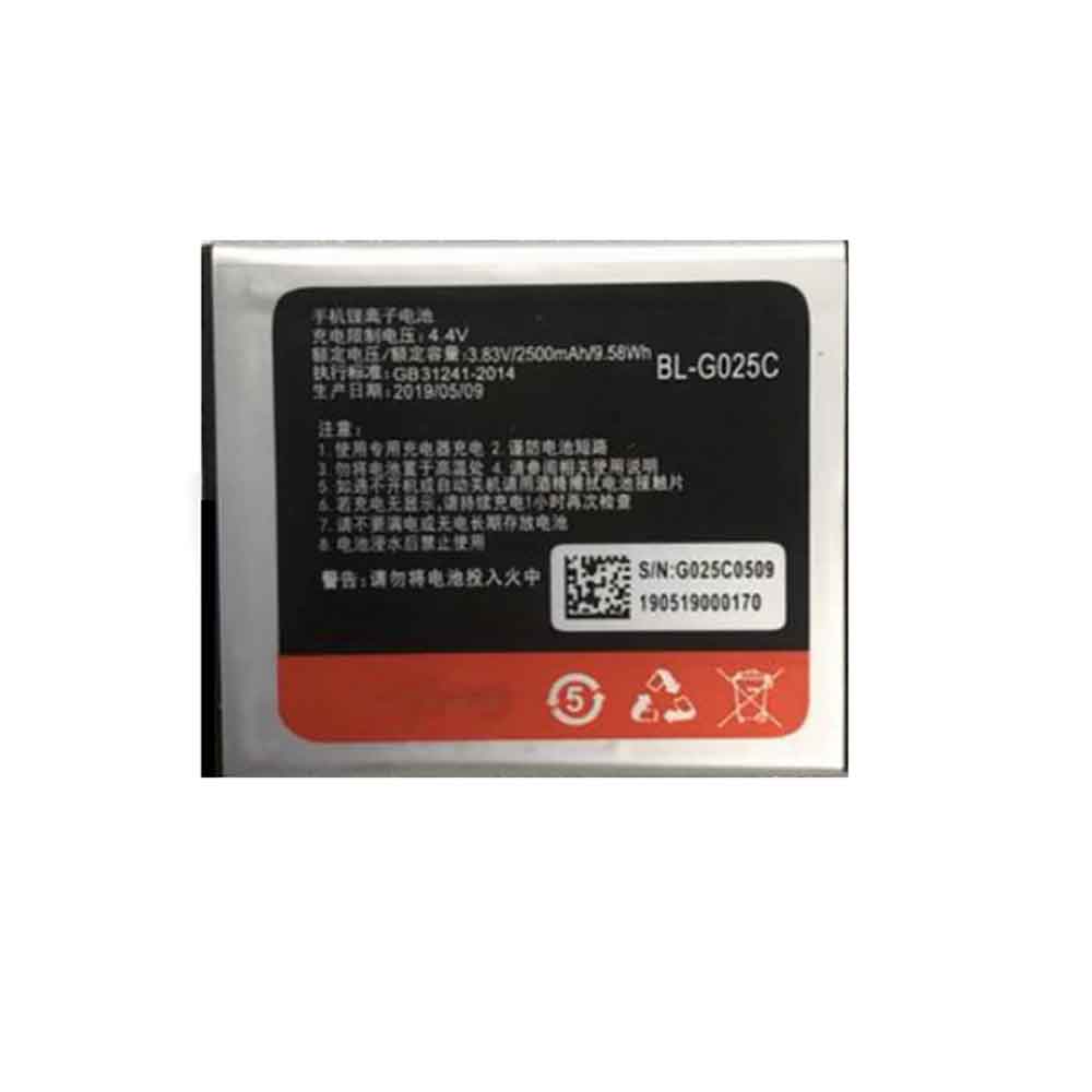 Gionee BL-G025C 高品質のノートパソコンのバッテリー