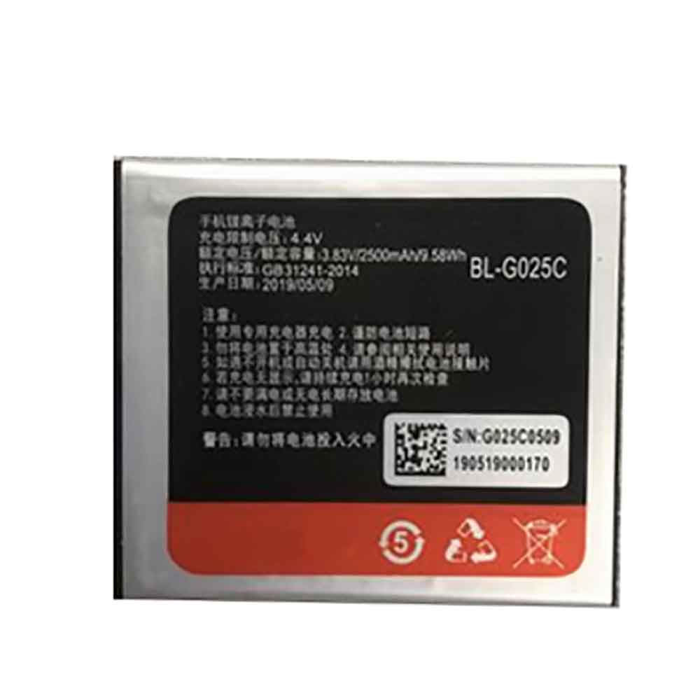 Gionee BL-G025C 高品質のノートパソコンのバッテリー